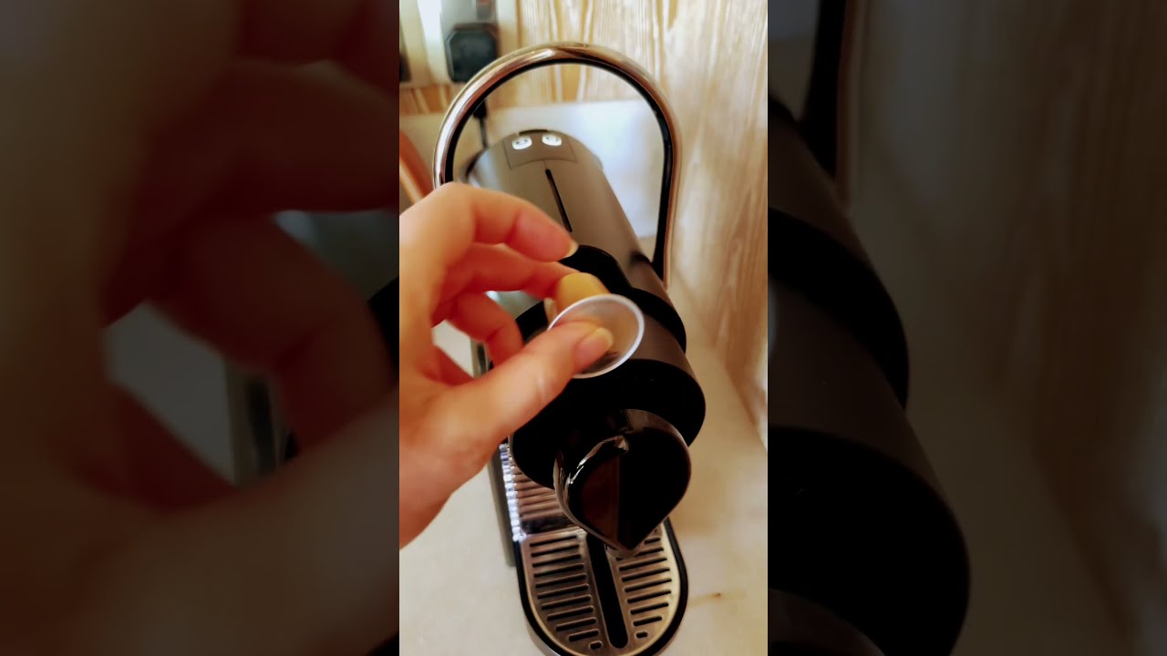 Making Coffee With Nespresso Capsule Machine