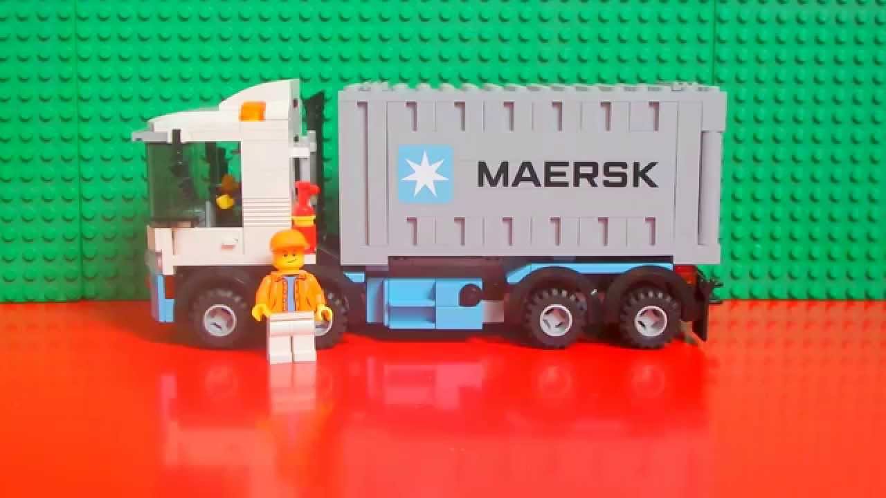 Maersk container truck and trailer -