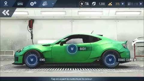 Need For Speed No Limits: Car Mod Shop - Subaru BPZ