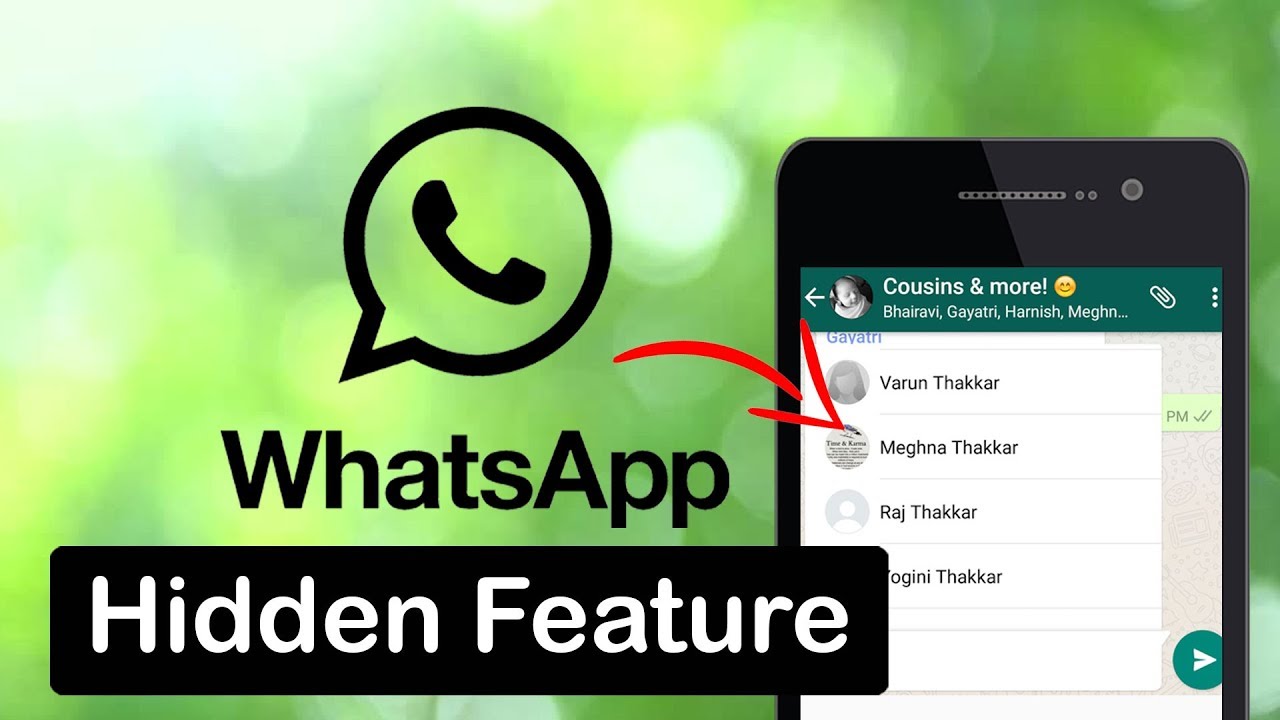 How to Tag Someone In WhatsApp Group Conversations YouTube