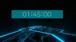 1 minute and 45 second COUNTDOWN timer - Blue Neon - Gamer