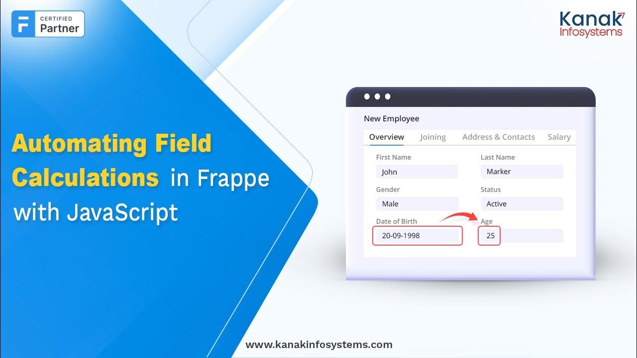 Automating Field Calculations in Frappe with JavaScript StepbyStep Tutorial YouTube