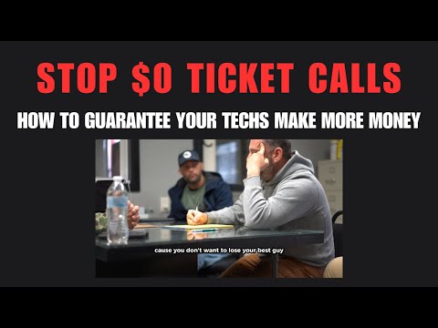 How To Stop Your HVAC Techs From Having $0 Ticket Calls In 2025