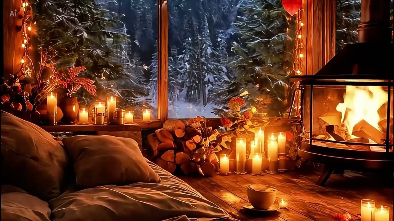 Romantic Fireplace Ambience 🔥 4 Hours Cozy Crackling Fire for Date Night & Relaxation