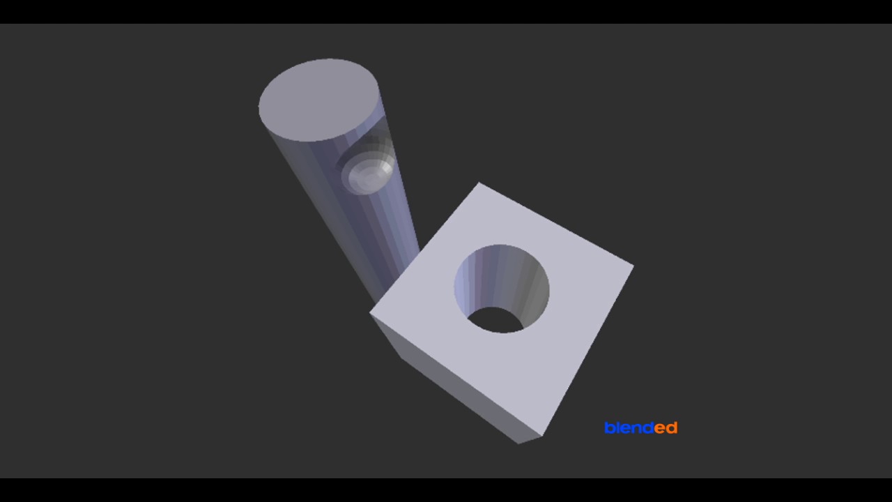 hun er klippe forsvinde How To Cut A Hole In Object In Blender? - Quick Tutorial - YouTube