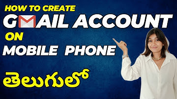 How to Create Gmail Account in Telugu | Gmail Account Create Telugu  #creategmailaccount