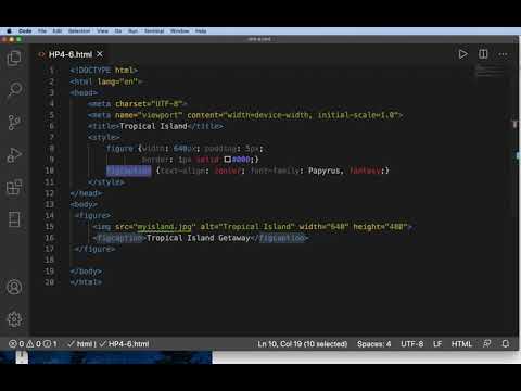 HTML04 - Figure and Figcaption Elements - YouTube