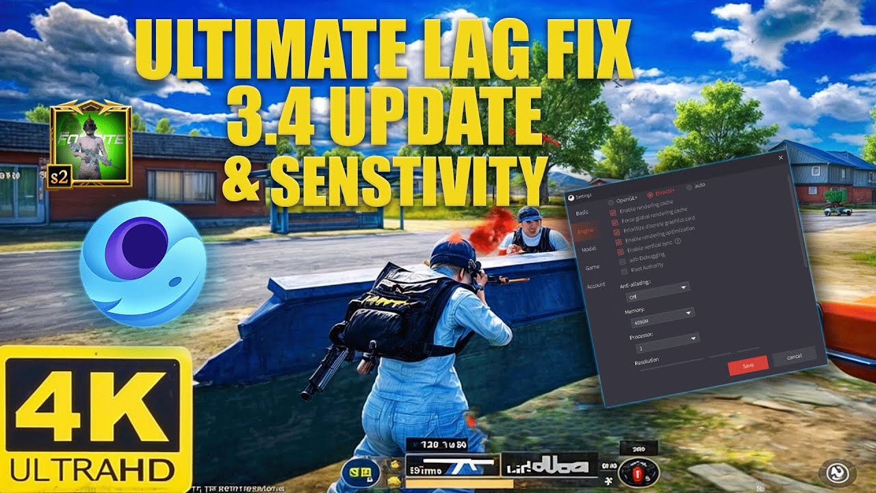 🔧Ultimate Gameloop Lag Fix | FPS Drop Fix | Update 3.4 lag fix | Best Settings for Gameloop