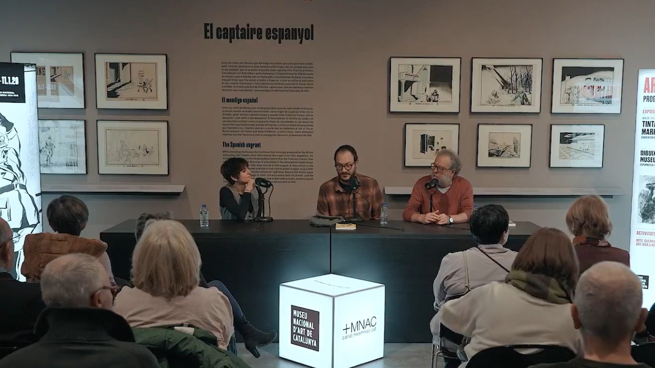 Atxe i John Carlin I Guerra, periodisme i ninotaires I MNAC
