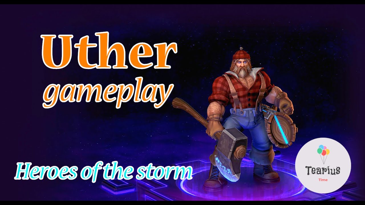 Uther gameplay  heroes of the storm gameplay 2020  HotS gameplay game tutorial, blizzard