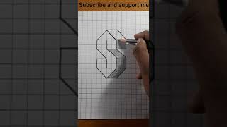 3d drawing  - easy 3d drawing - simple 3d drawing - 3d drawing easy - short , #shorts , shorts