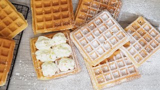 Recipe for crispy waffles