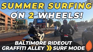 Remembering Summer: Baltimore Bike Surfing After the MightyHip_Moto Shoot!