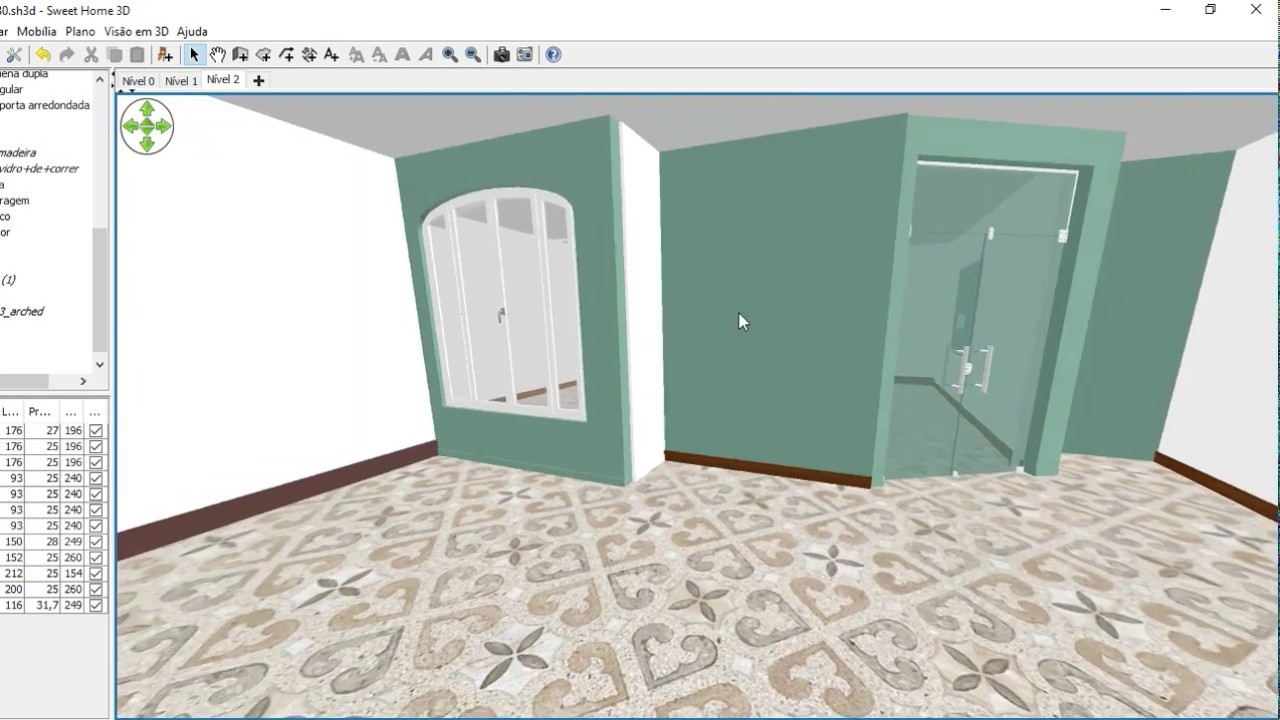 SWEET HOME 3D COMO ANDAR DENTRO DA CASA
