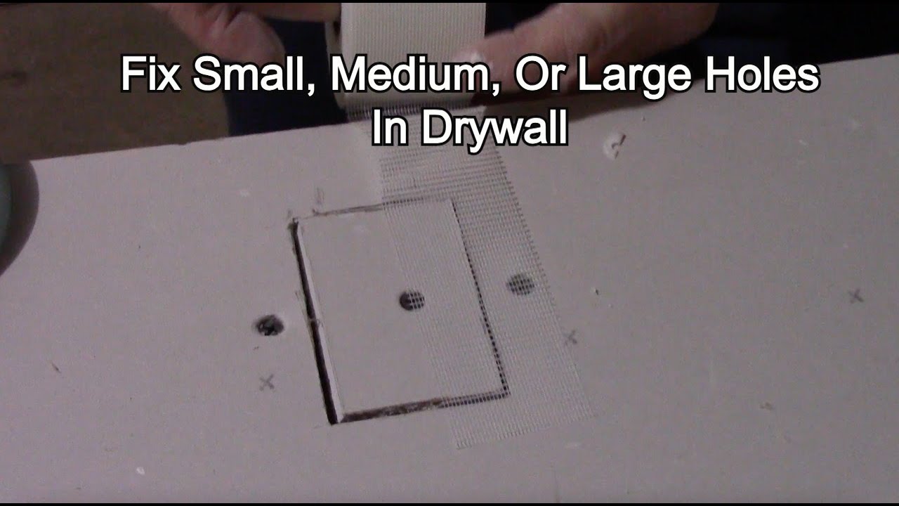 How To Patch A Hole In Drywall - YouTube
