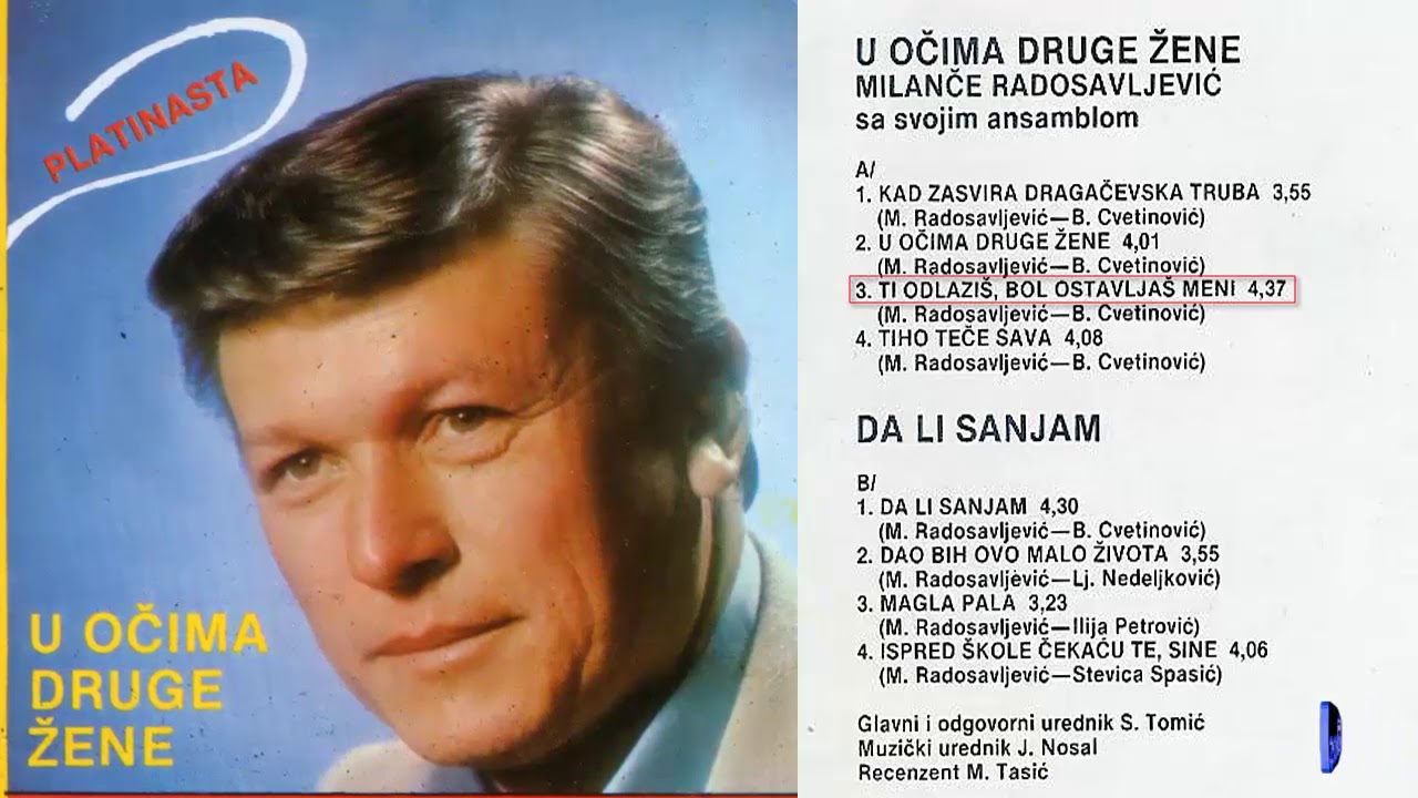 Milance Radosavljevic - U ocima druge zene - (Audio 1983) - CEO ALBUM