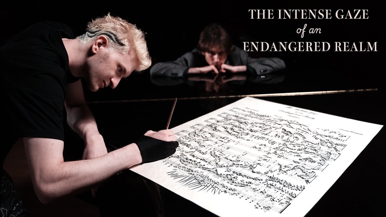 The Intense Gaze of an Endangered Realm - piano & calligraphy performance - YouTube