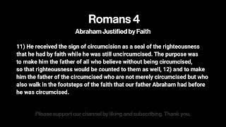 Romans 4 ESV | Abraham Justified by Faith
