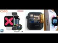 C500 Iwo Smartwatch Bluetooth Call Sim Card - menu and functions demonstration