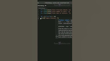 How to calculate Simple Intrest in python || SI #shorts
