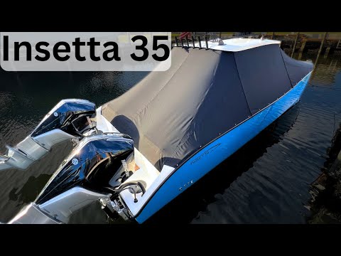 Insetta 35- CUSTOM Full Boat Cover that is EASY and QUICK! LESS THAN 5 Minutes to USE!