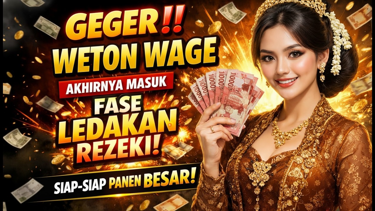 GEGER‼️ WETON WAGE AKHIRNYA MASUK FASE LEDAKAN REZEKI! SIAP-SIAP PANEN BESAR!
