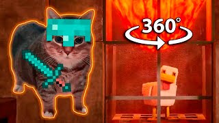 CATS LAVA CHICKEN But in 360° VR | 8K