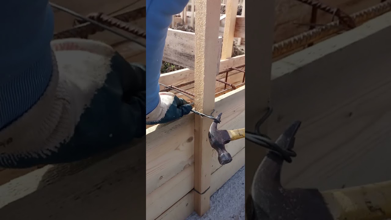 Как прикрепить (закрепить) проволоку к опалубке, опалубку к доске 🇷🇴🇷🇴🇷🇴🇷🇴📢📢