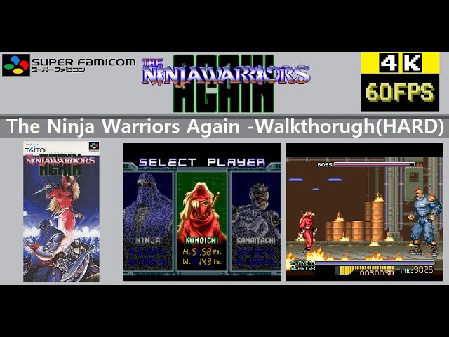 SFC] The Ninja Warriors Again ザ・ニンジャウォーリアーズ~アゲイン