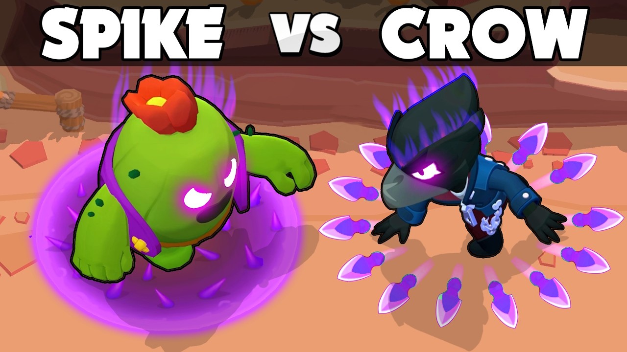 Спайк против Ворона ⭐ Brawl Stars
