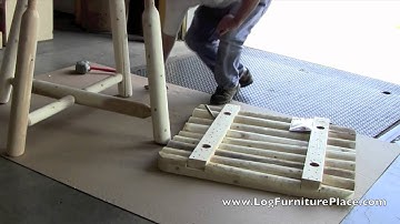 Rustic Natural Cedar Square Log Dining Table | Cedar Looks Log Table