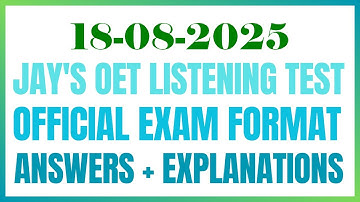 OET READING TEST 18.08.2024 #oet #oetexam #oetnursing #oetlisteningtest