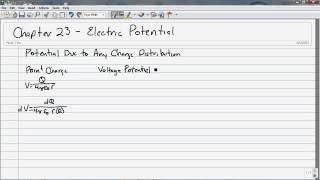 0804 Chapter 23 Electric Potential Potential Due to Any Charge Distribution