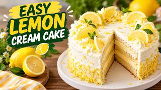 Easy Lemon Cream Cake Recipe 🍋 | Soft & Refreshing Summer Lemon Dessert screenshot 3