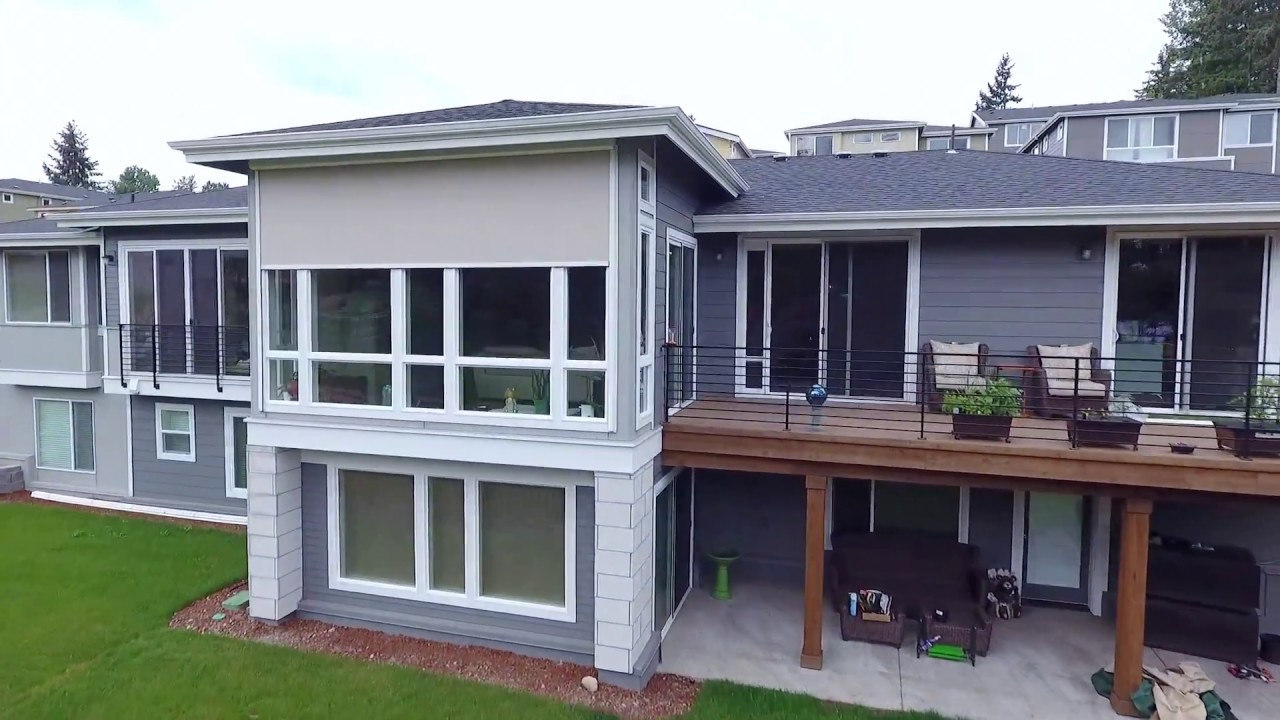 15ft Eclipse Zip Screen from Budget Blinds of Federal Way in Action!