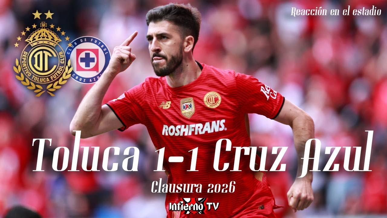 Reacción: Toluca 1-1 Cruz Azul | SoccerVlog en el Estadio Nemesio Díez | Clausura 2026