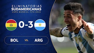 BOLIVIA vs. ARGENTINA [03] | RESUMEN | ELIMINATORIAS SUDAMERICANAS | FECHA 2