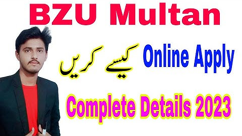 How To Apply Online For Admission At BZU Multan BS Programs|BZU Online Apply Process 2023|BZU Update