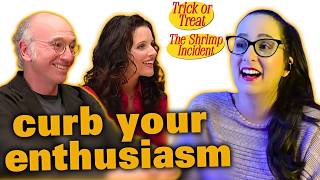 🟡CURB YOUR ENTHUSIASM 2x3 Trick or Treat 2x4 The Shrimp Incident FIRST TIME WATCHING TV Reaction