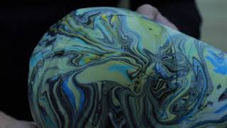 Water Marbling a Hat