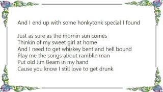 Miniatura del video "Hank Williams Jr. - Whiskey Bent and Hell Bound Lyrics"