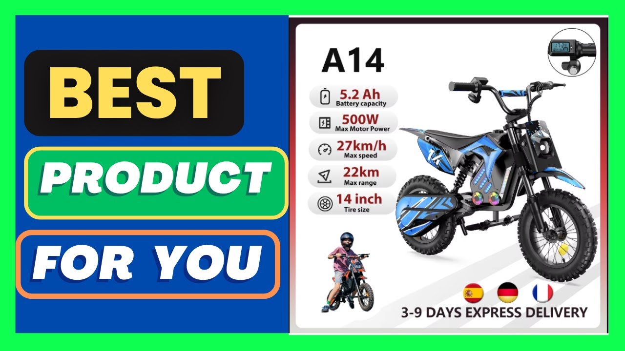 A14 Electric Dirt Bike for Kids 500W 5.2Ah
