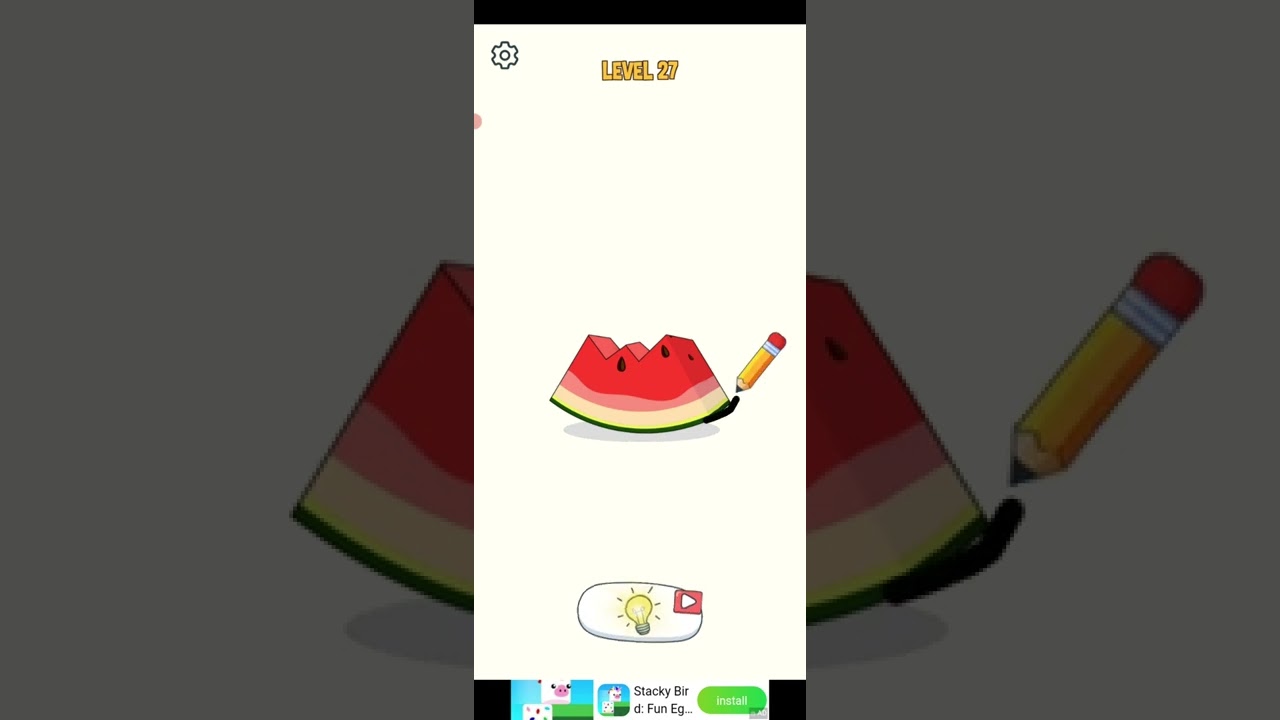 Draw Puzzle : Draw Missing Part Level 27