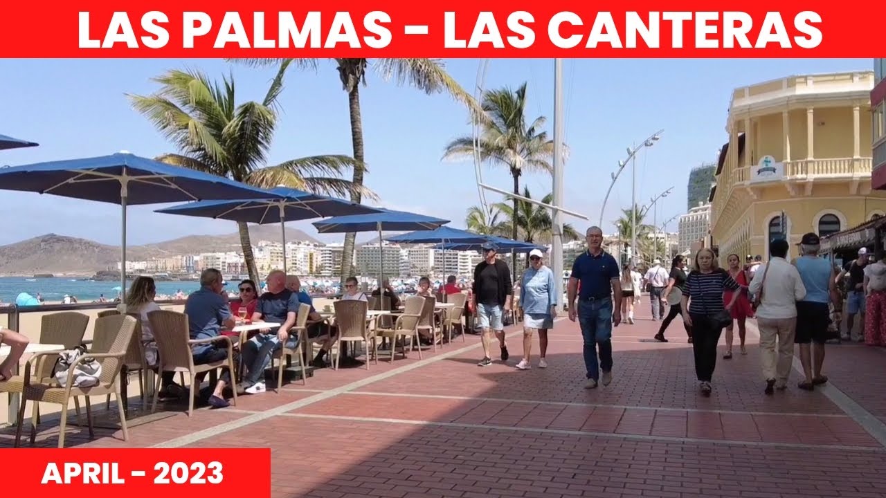 Gran Canaria🌴LAS PALMAS - LAS CANTERAS BEACH - CANARY ISLAND - APRIL - 2023