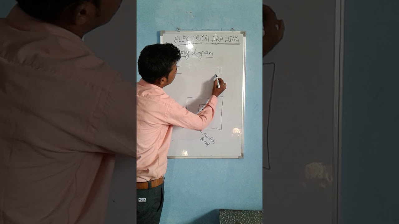 Wiring diagram of one domestic fan with regulator "technical student