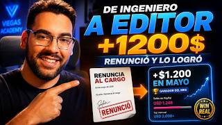 ✅De ingeniero a editor: renunció y ya ganó +1.200$