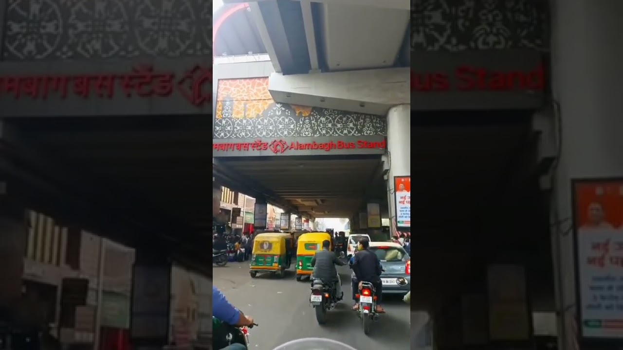 Lucknow metro station Alambagh bus station 