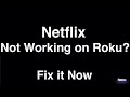Netflix Not Working On Roku - Fix it Now