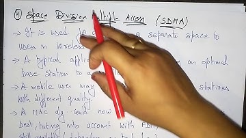 CDMA | SDMA | MC | Mobile Computing | Lec-29 | Bhanu Priya