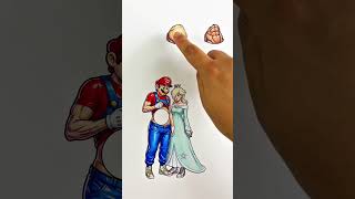 Super Mario Galaxy Mario x Rosalina Abs Puzzle Game #art #mario #luigi #supermario